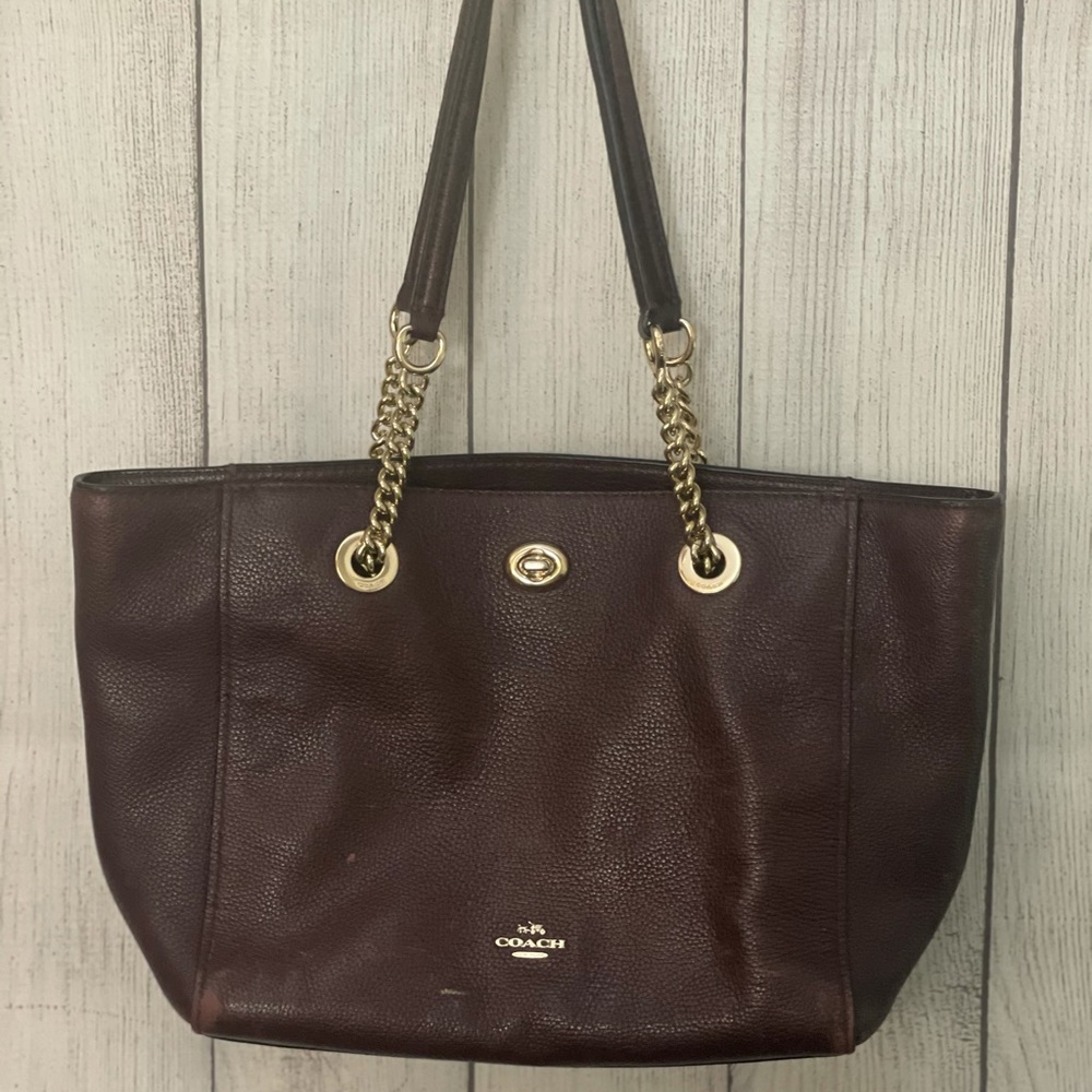 Coach chain purse.